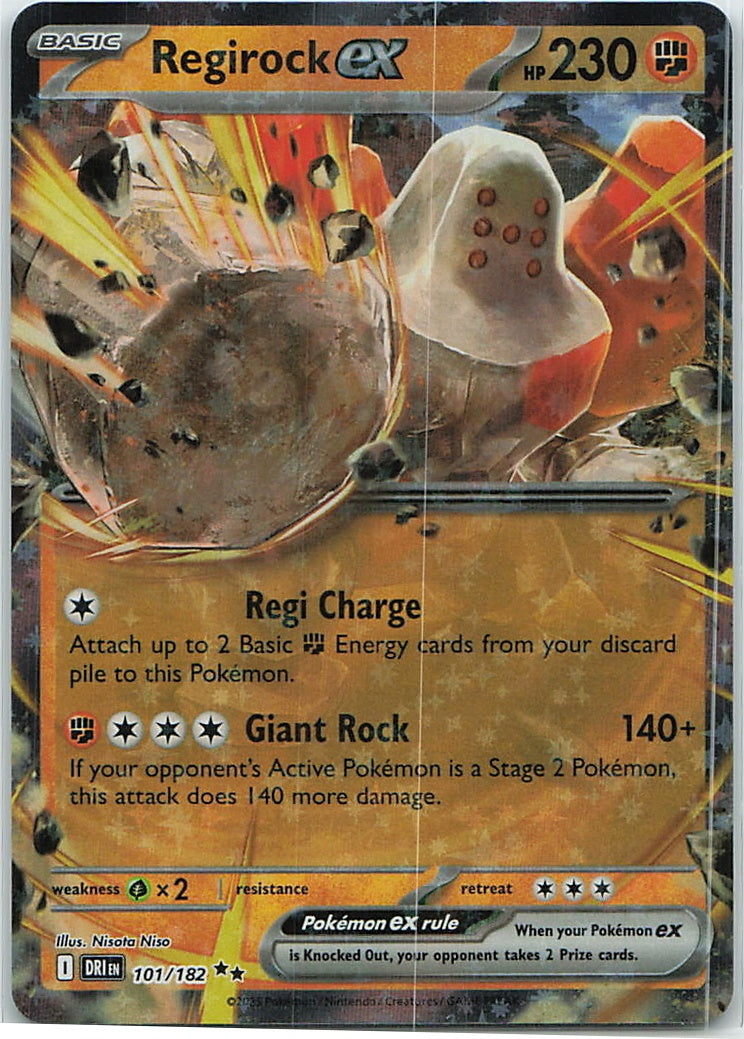 Regirock ex (Destined Rivals) 101/182 [Near Mint]