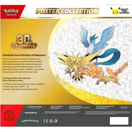 Pokemon TCG - 30th Celebration - Poster Collection (Angielski)