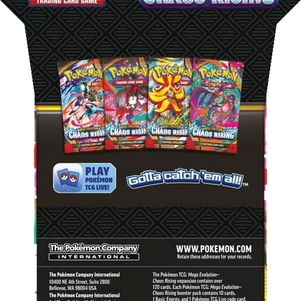 Pokemon TCG - Mega Evolution - Chaos Rising (ME4) - Sleeved Booster Pack (Angielski)