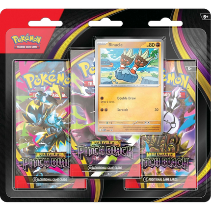 Pokemon TCG - Mega Evolution - Pitch Black (ME5) - 3-Pack Blister (Angielski)