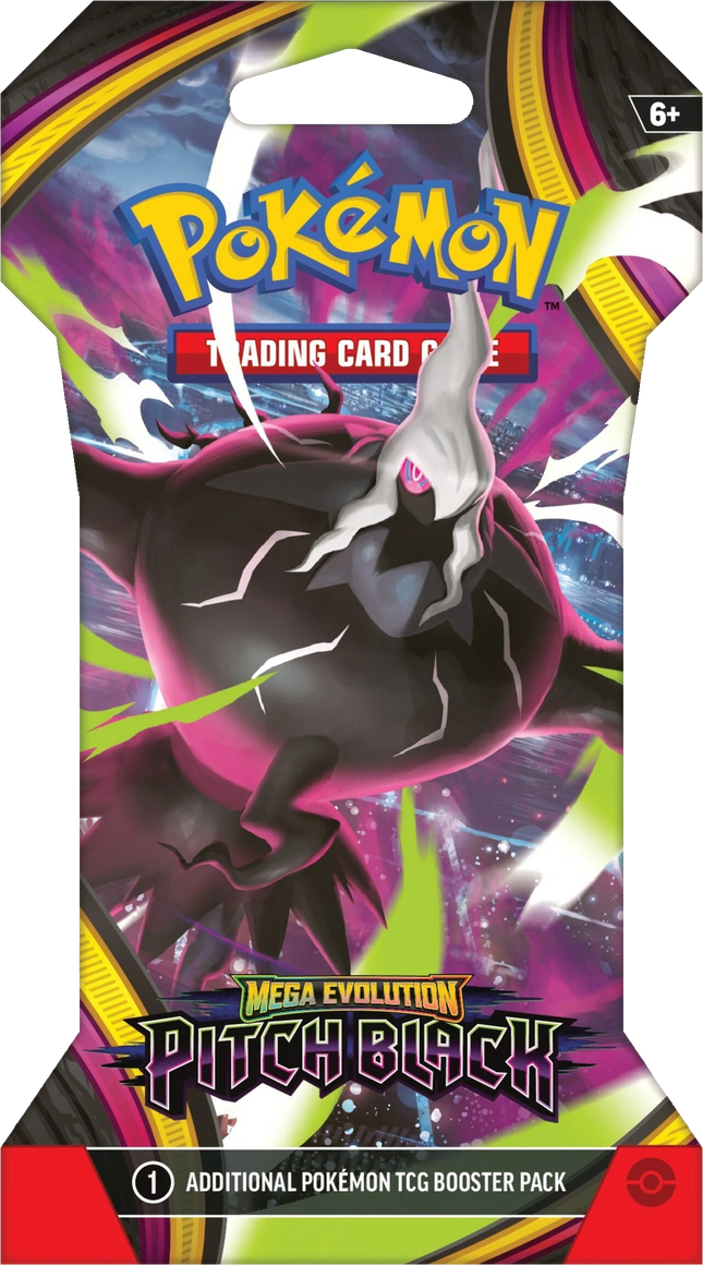 Pokemon TCG - Mega Evolution - Pitch Black (ME5) - Sleeved Booster Pack (Angielski)