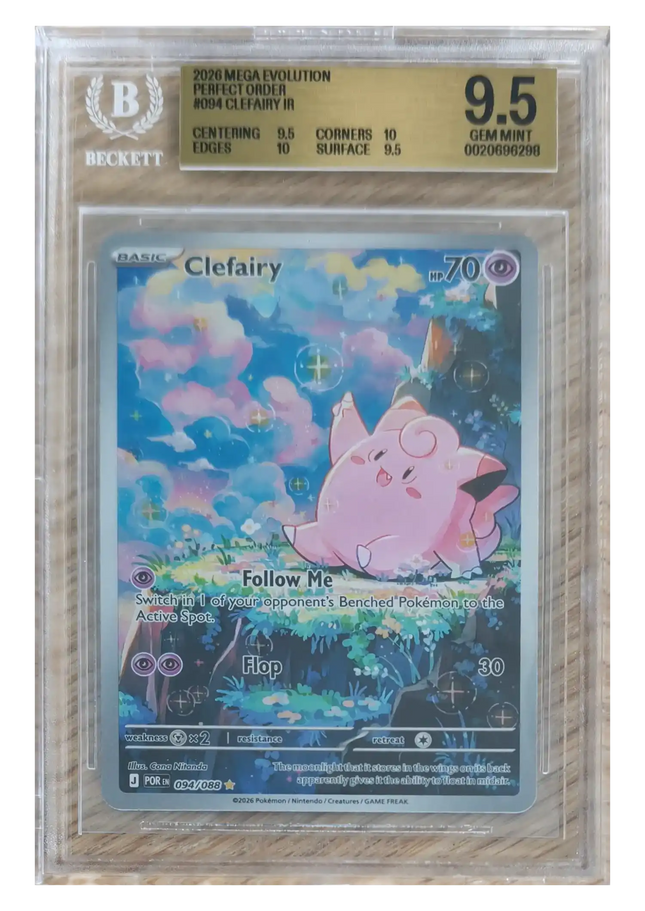 Pokemon TCG - Clefairy IR 094/088 - Perfect Order (ME3) - BGS 9.5 Gem Mint (Angielski)