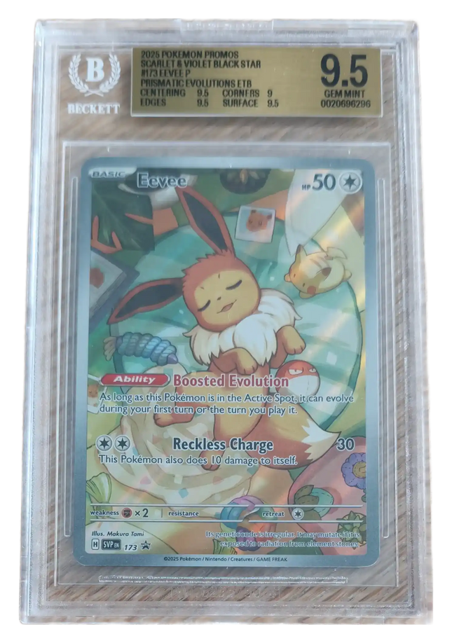 Pokemon TCG - Eevee SVP 173 - Prismatic Evolutions ETB Promo - BGS 9.5 Gem Mint (Angielski)