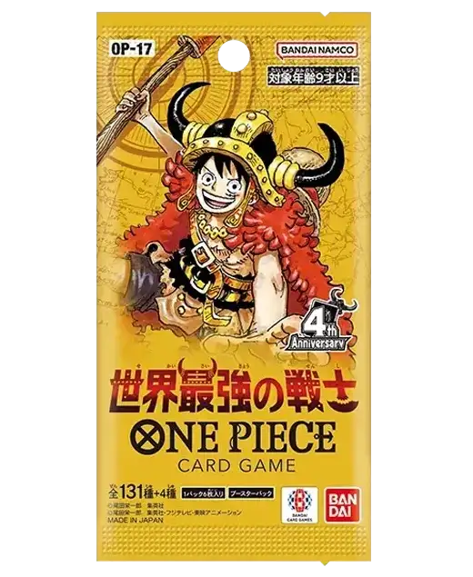 One Piece Card Game - The World's Strongest Warriors (OP-17) - Booster Pack (Japoński)