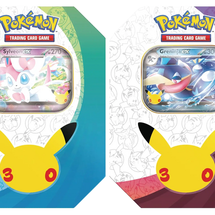 Pokemon TCG - 30th Celebration - ex Tin - Assorted (Angielski)